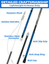 BLUEWING 12FT Front Weighted Carbon Fiber 3-piece Harpoon