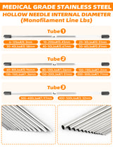 BLUEWING V3 Hollow Splicing Needle Kit 6in