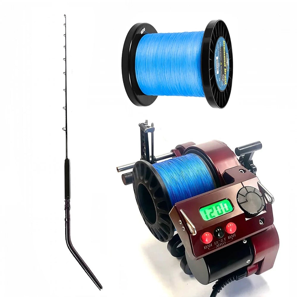 Buy LP SV-1200 Variable Speed Billet Red, Get FREE Diamond Braid 8X Spooling and FREE Chaos SW 80-100 Rod