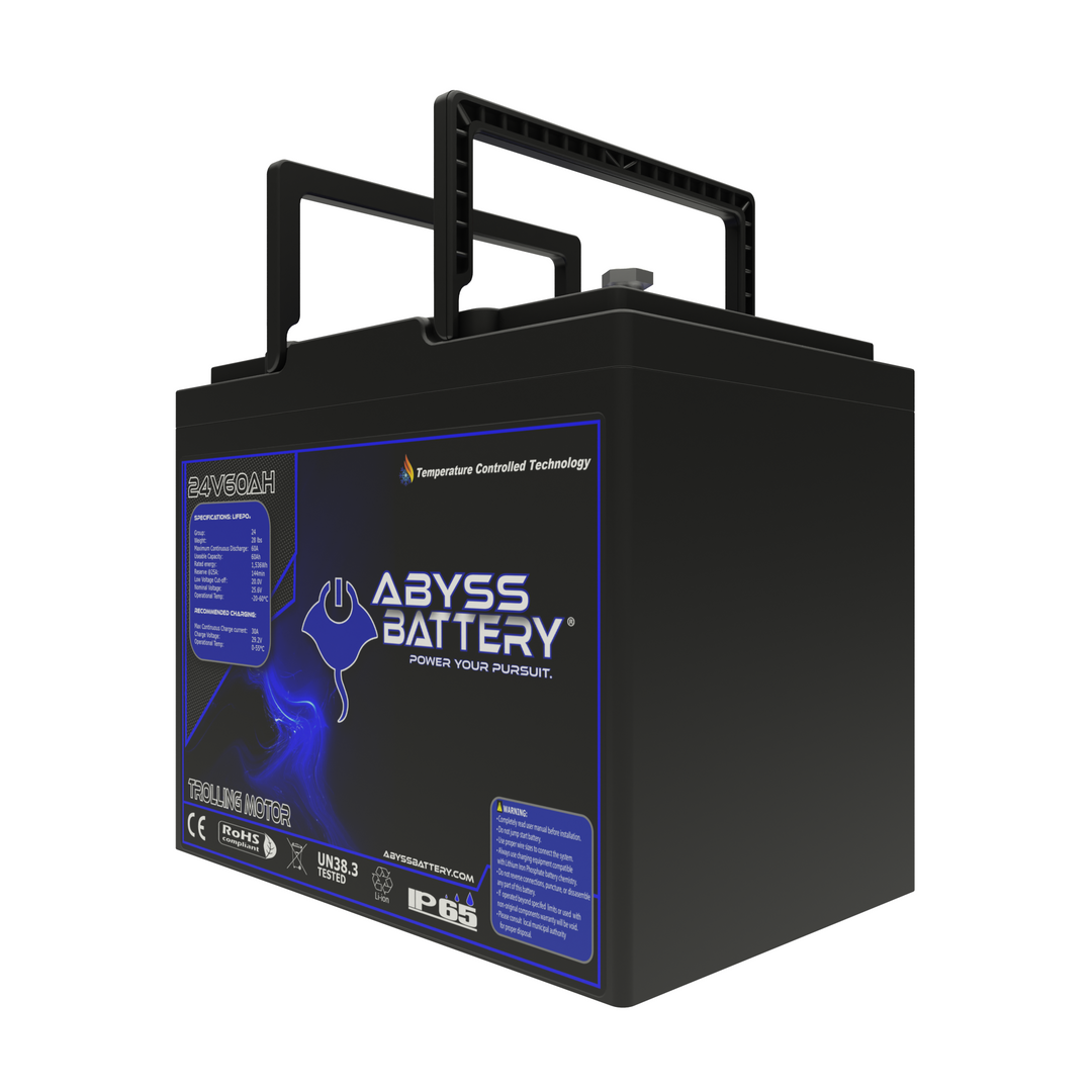 ABYSS 24V 60AH Lithium Trolling Motor Battery