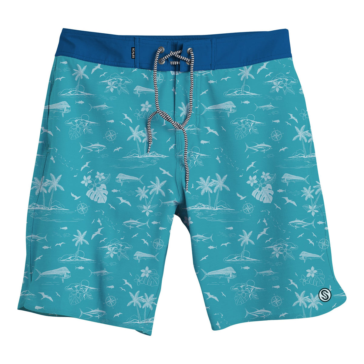 SCALES Never a Tourist First Mates Boardshorts