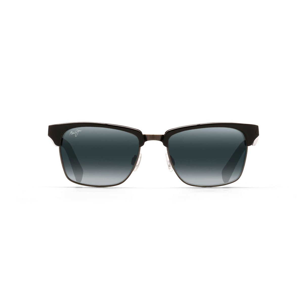 MAUI JIM Kawika Sunglasses Black Gloss with Antique Pewter | Neutral Grey