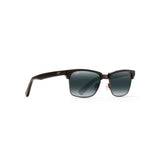 MAUI JIM Kawika Sunglasses Black Gloss with Antique Pewter | Neutral Grey