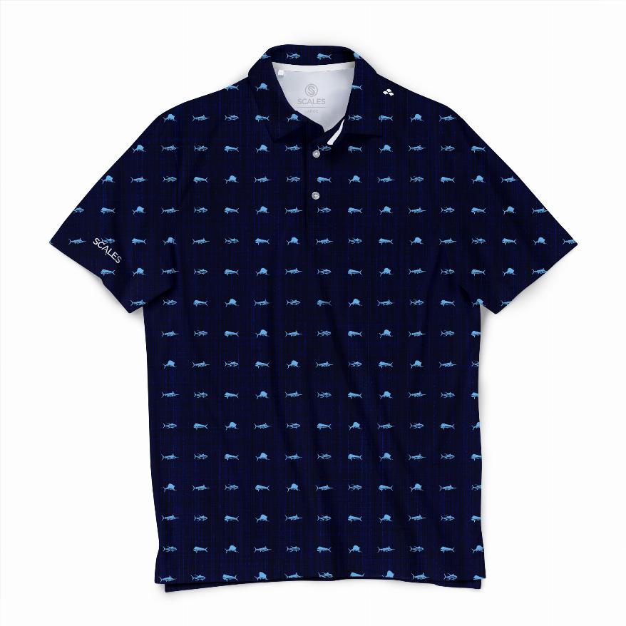 SCALES Clean Fish Short Sleeve Polo