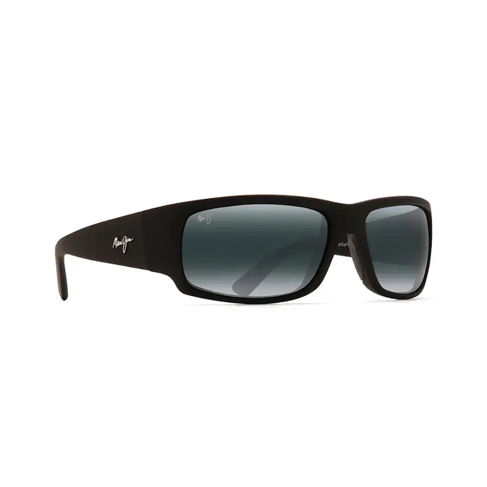 MAUI JIM World Cup Sunglasses Matte Black Rubber | Neutral Grey