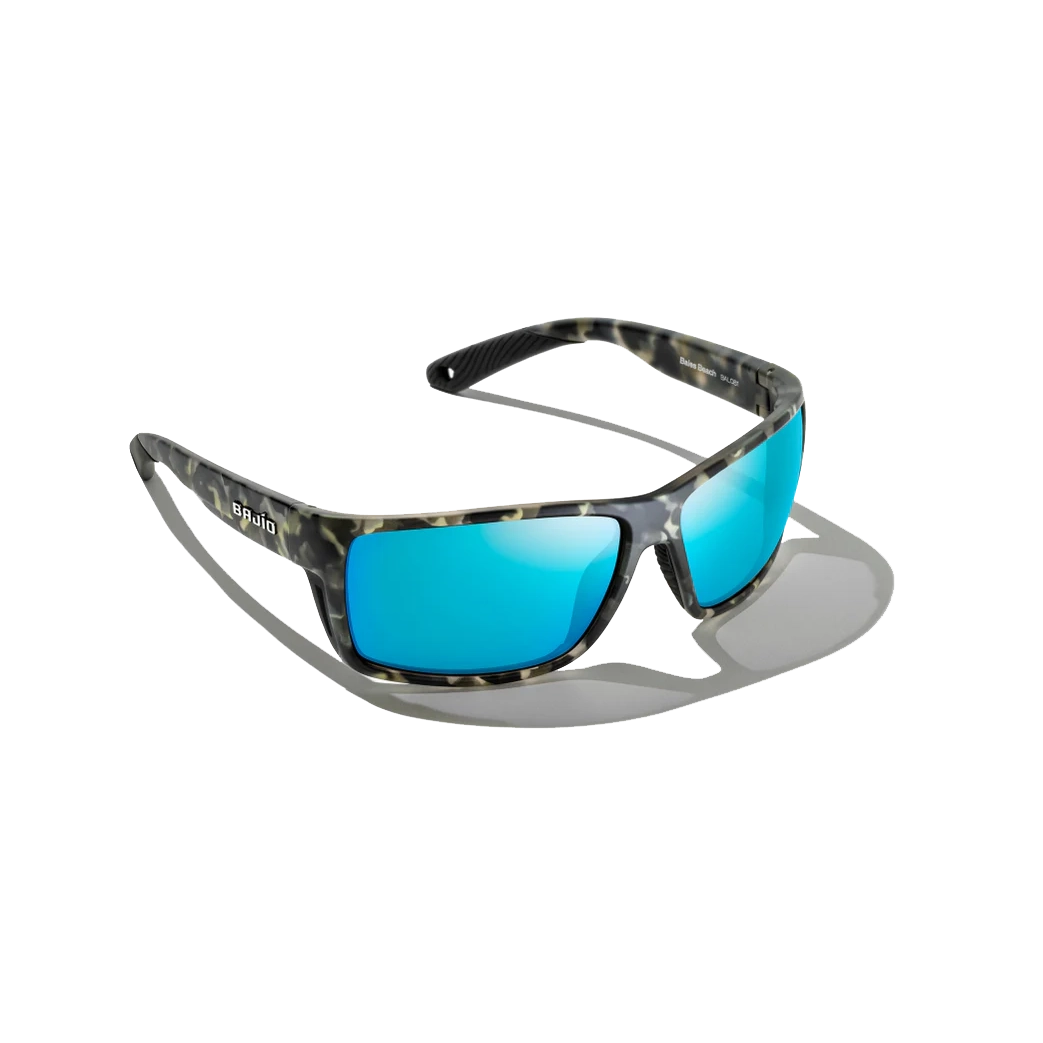 BAJIO Bales Beach Gray Camo Matte | Blue Mirror Glass LG