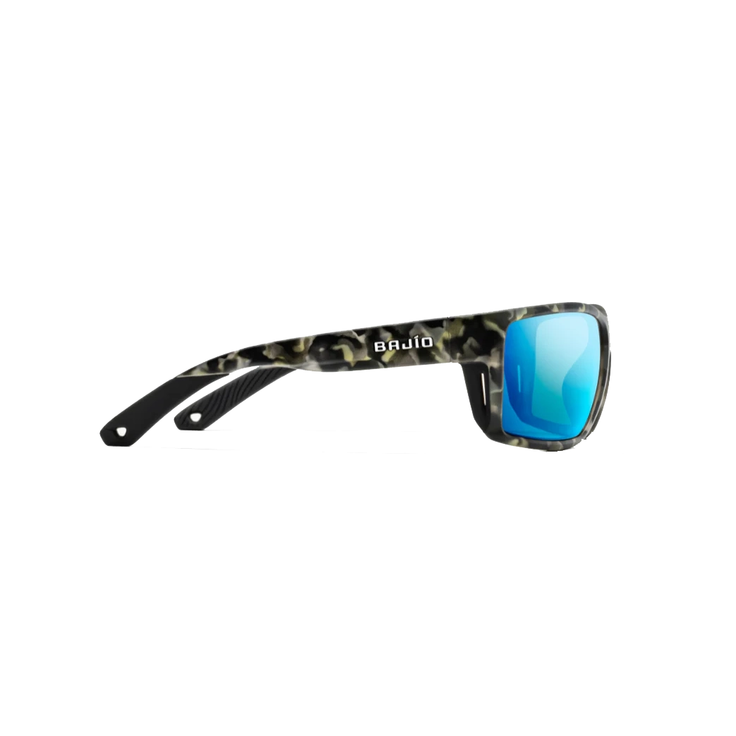 BAJIO Bales Beach Gray Camo Matte | Blue Mirror Glass LG