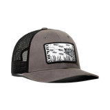 BAJIO Snook Patch Trucker Hat - Charcoal/Black One Size