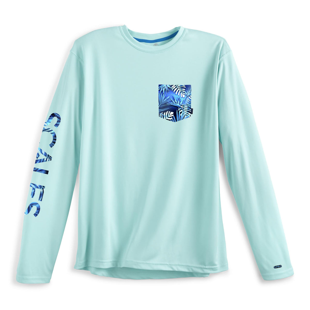SCALES PRO Tropical Marlin Long Sleeve Performance Pocket