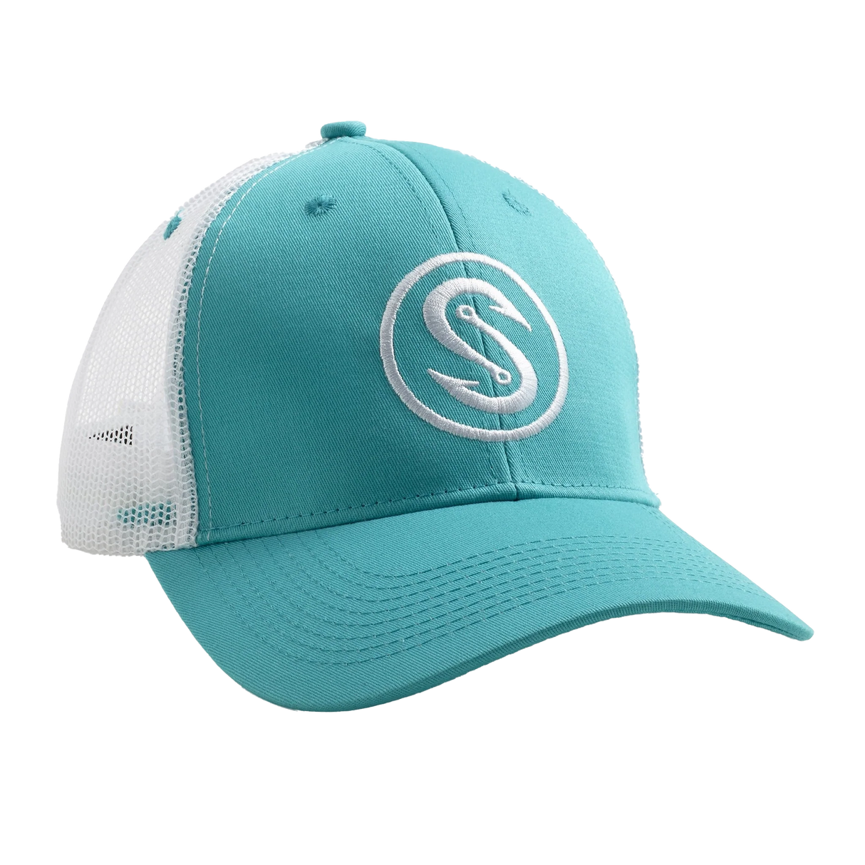 SCALES Hooks Trucker - Aqua/White