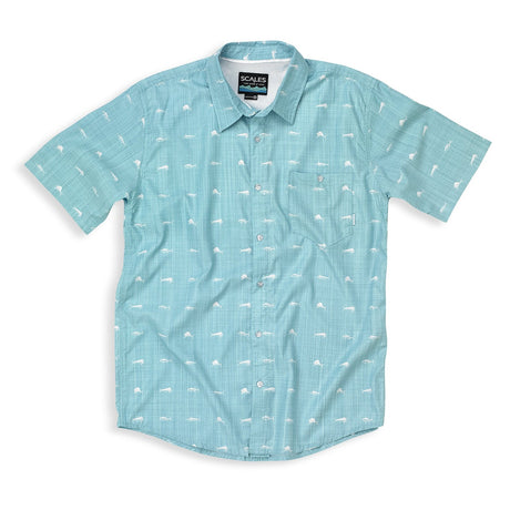 SCALES Clean Fish Performance Button Down Shirt