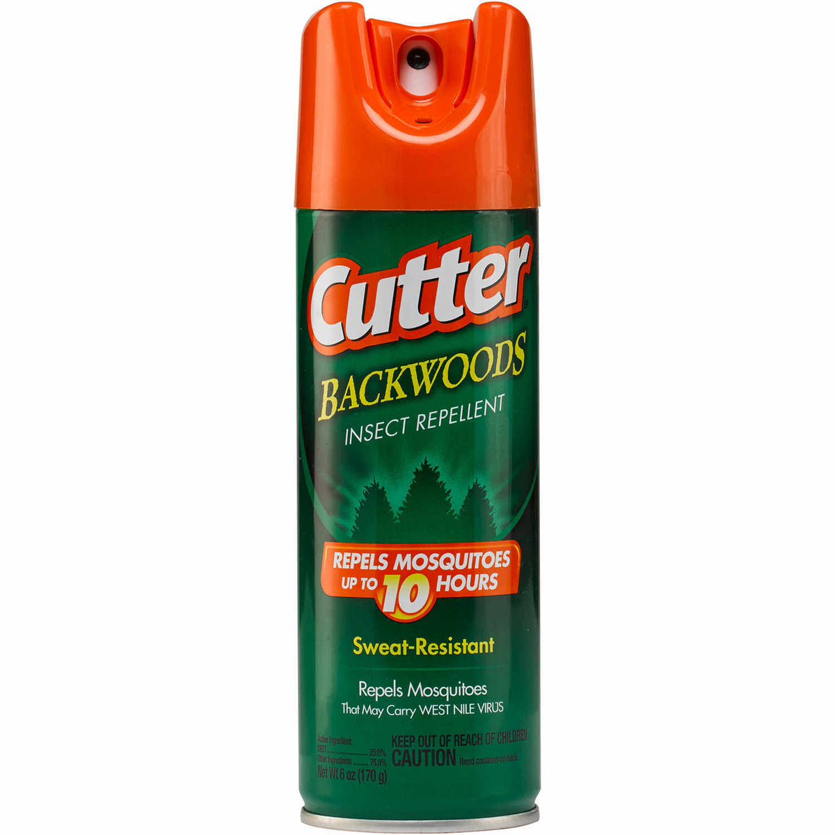 Cutter Backwoods Insect Repellent 6oz Aerosol 25% DEET