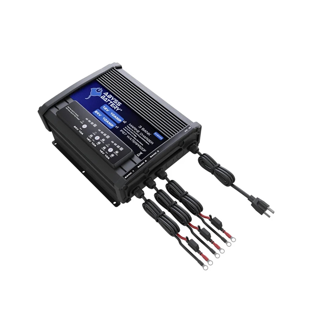 ABYSS 3 Bank 12V/24V On-Board Marine Battery Charger