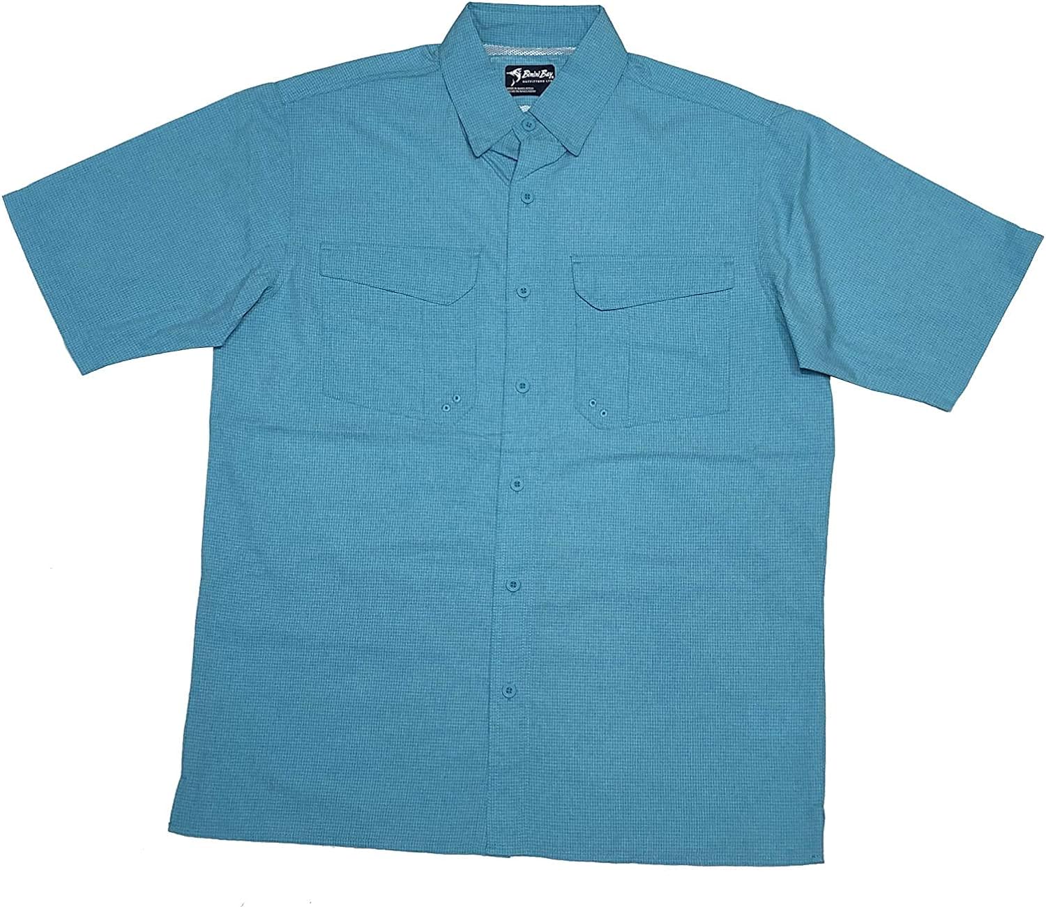 Bimini Bay Outfitters Men's Largo Short Sleeve Shirt, Size: Medium, Gray