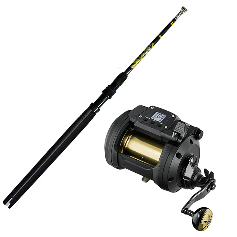 Daiwa Tanacom 1200 with CHAOS Kite Rod 32"