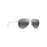 MAUI JIM Hau'oli Sunglasses Shiny Light Gold with Crystal |  Neutral Grey