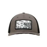 BAJIO Snook Patch Trucker Hat - Charcoal/Black One Size