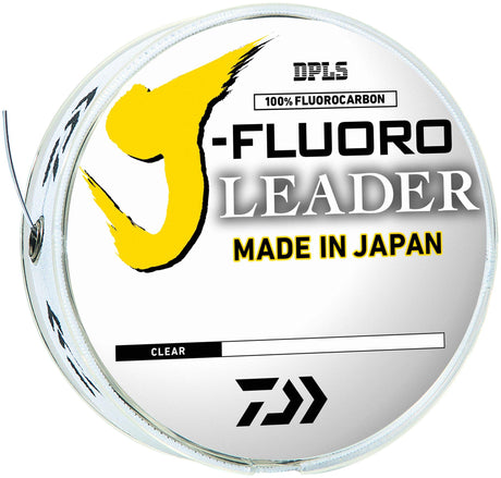 Daiwa J-Fluoro Fluorocarbon Leader with Parallel Spooling Band 500 Yds