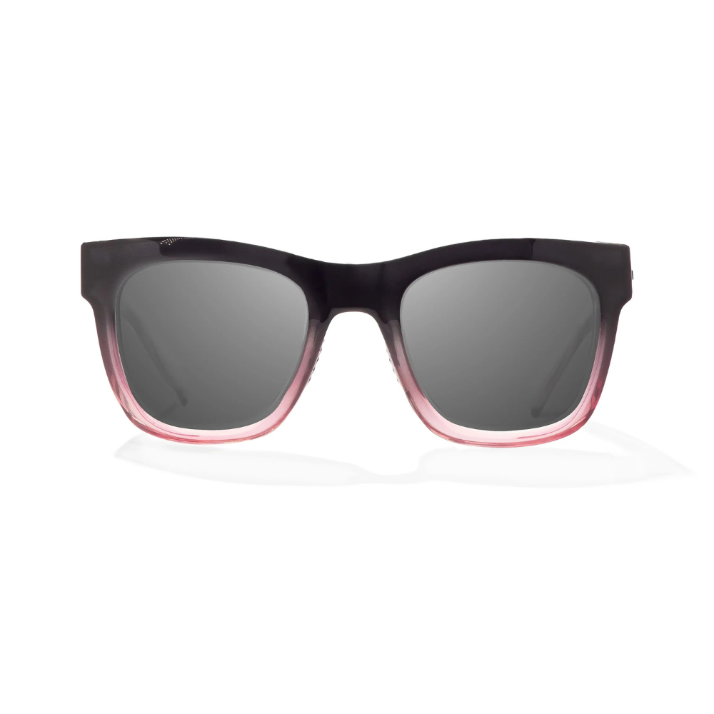 BAJIO Cometa Sunglasses |  Black-Pink Sky Gloss/ Gray Polycarbonate Lenses