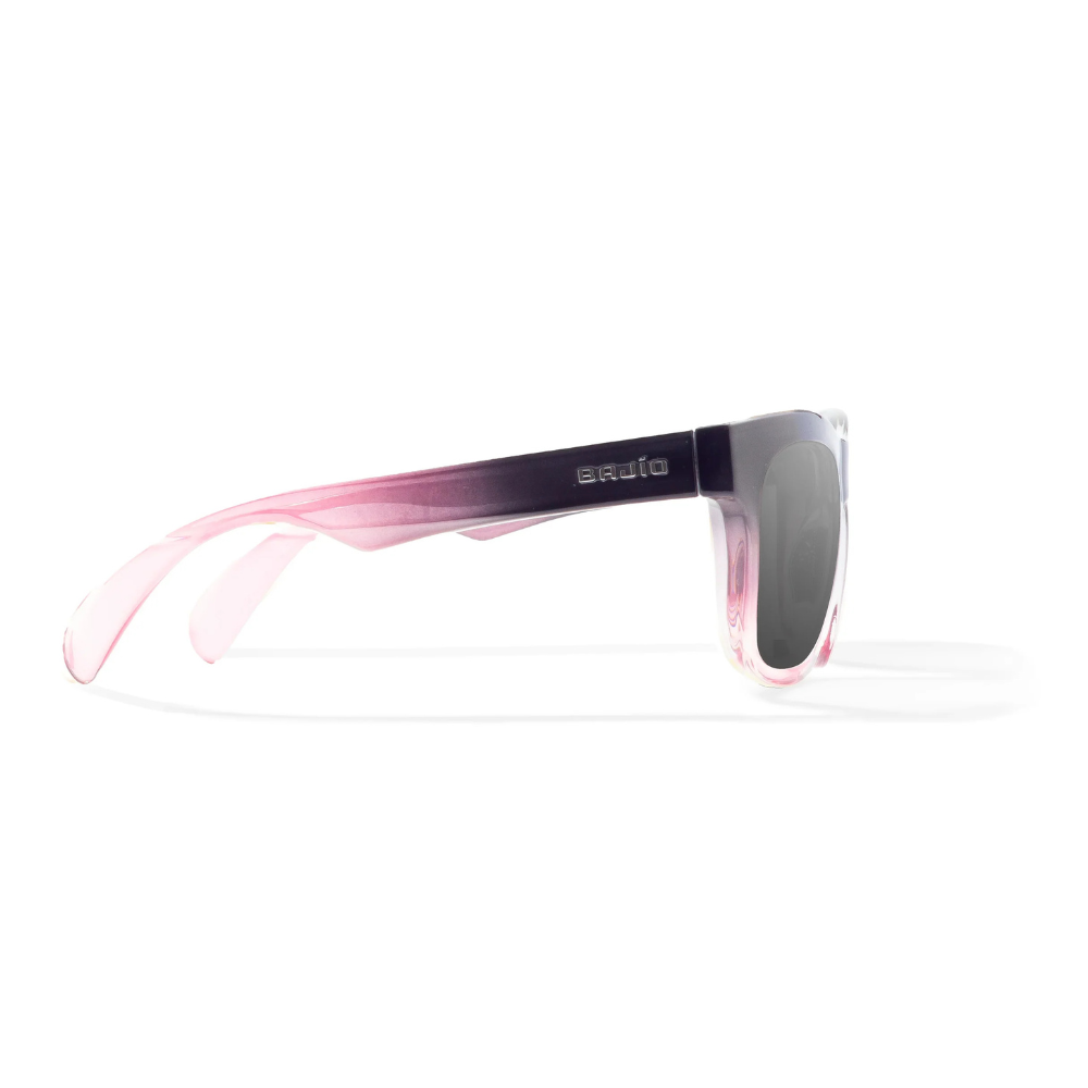 BAJIO Cometa Sunglasses |  Black-Pink Sky Gloss/ Gray Polycarbonate Lenses