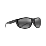 MAUI JIM Nuu Landing Sunglasses Black Gloss with Black Rubber | Neutral Grey