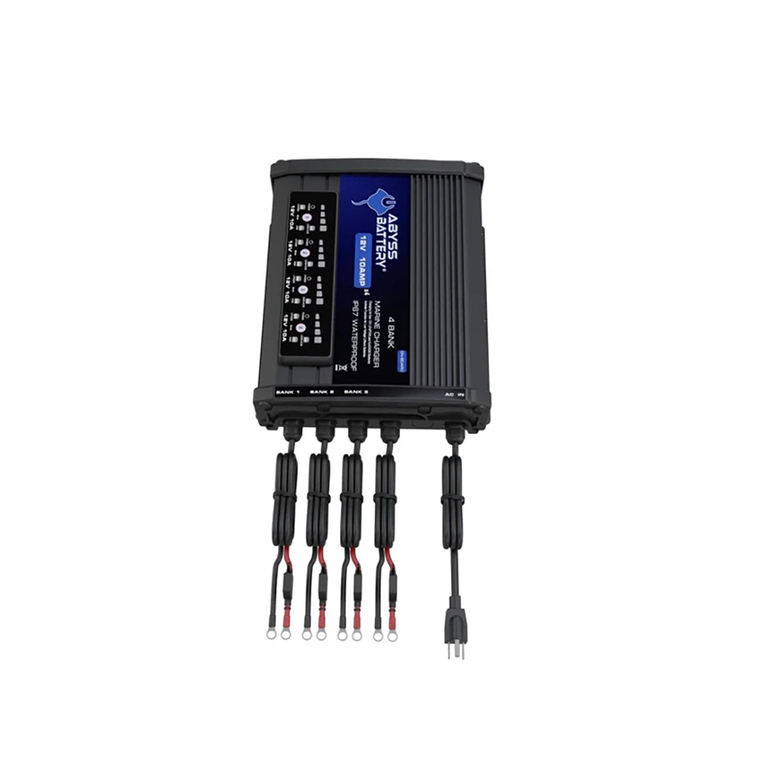 ABYSS 4 Bank 12V On-Board Marine Battery Charger