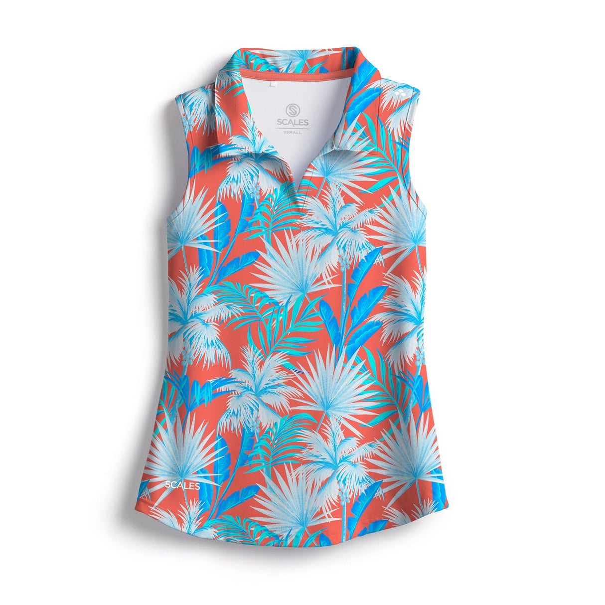 SCALES Palm City Womens Sleeveless Polo