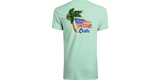 Costa Waving Palm Short Sleeve Crew T-Shirt