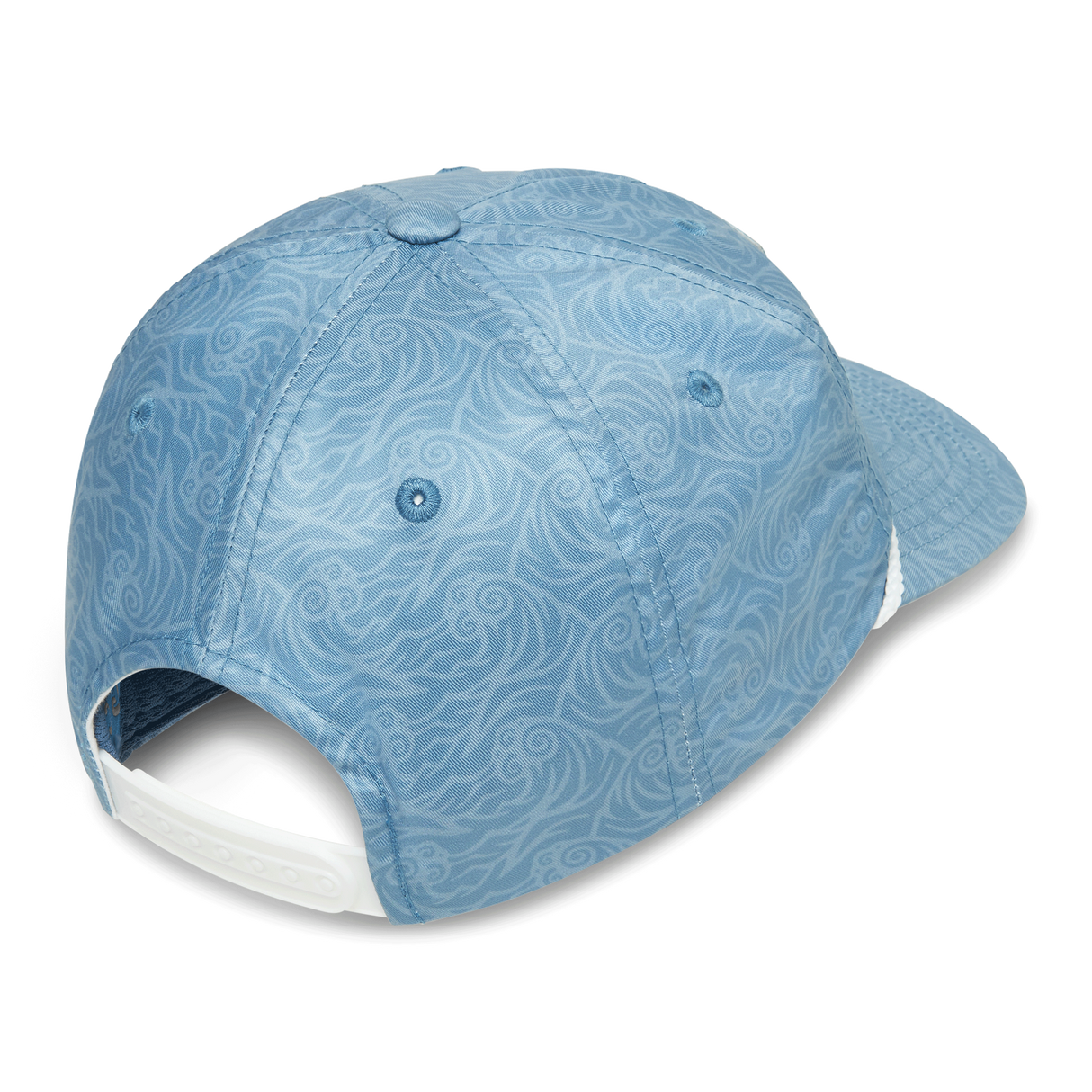 COSTA Printed Unstructured Hat - Woodcut Print Heron Blue