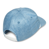 COSTA Printed Unstructured Hat - Woodcut Print Heron Blue