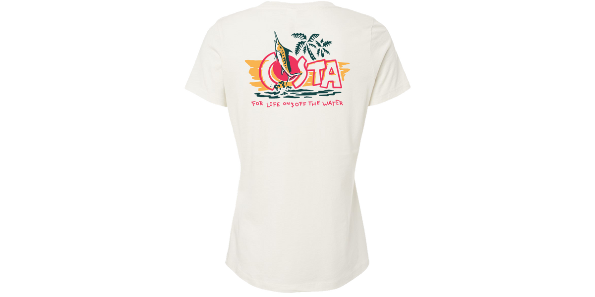 Costa Womens Gnarly Marlin Short Sleeve T-Shirt