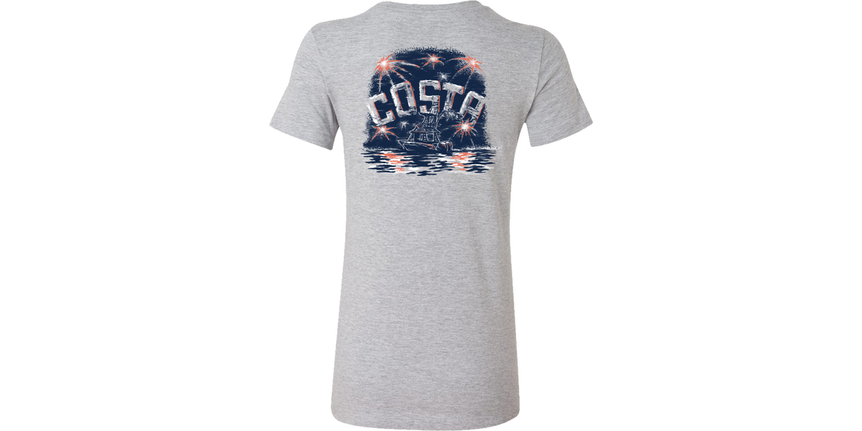 COSTA Freedom Fireworks Womens Short Sleeve