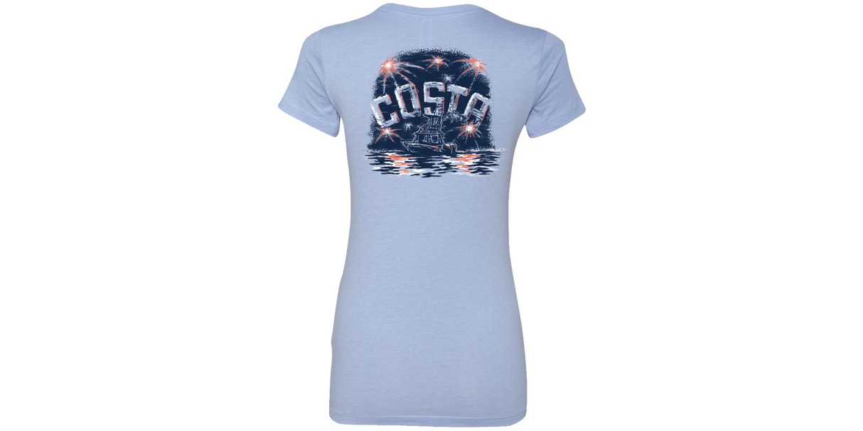 COSTA Freedom Fireworks Womens Short Sleeve