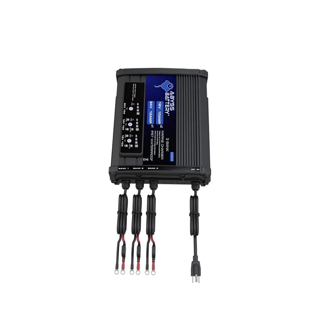 ABYSS 3 Bank 12V/24V On-Board Marine Battery Charger