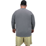 AFTCO Big Guy Samurai Heathered Long Sleeve Shirt