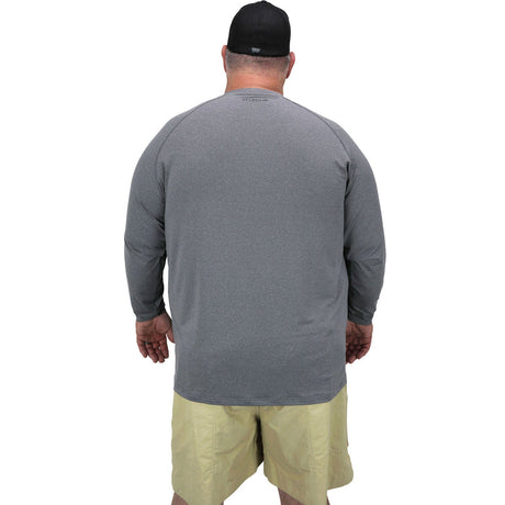 AFTCO Big Guy Samurai Heathered Long Sleeve Shirt