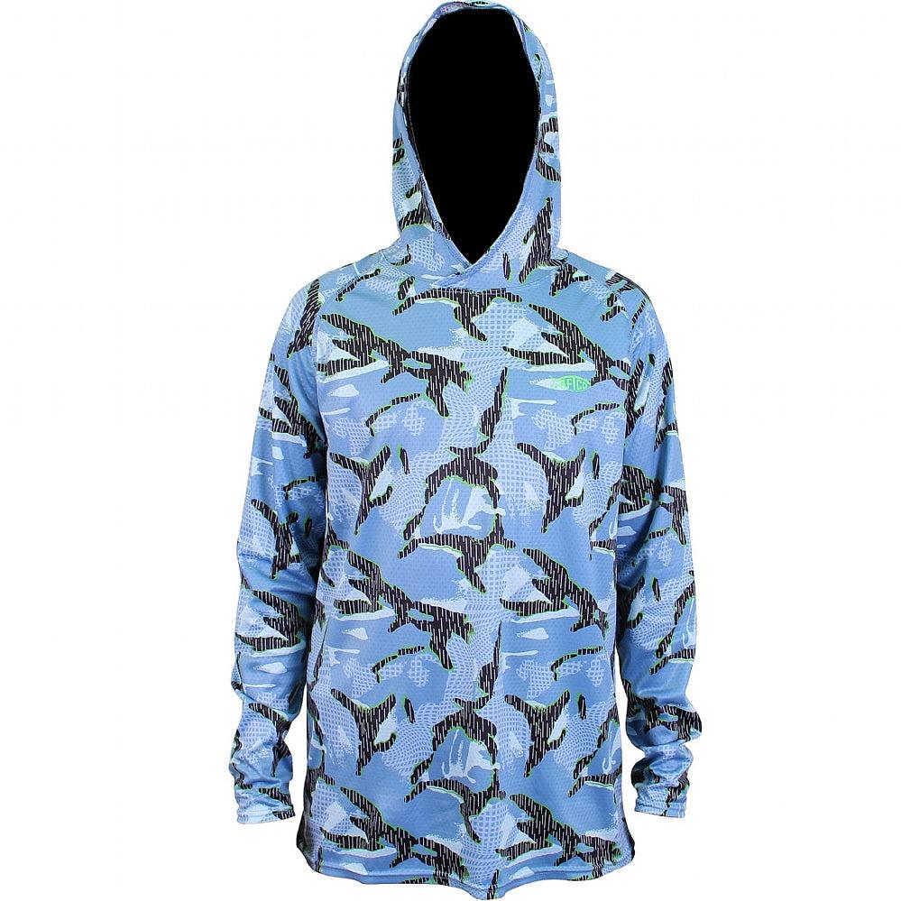 AFTCO Nukam Hood - Blue Camo from AFTCO - CHAOS Fishing
