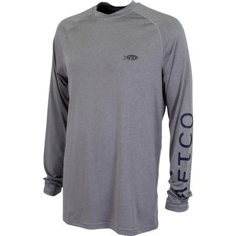 AFTCO Samurai Heathered Long Sleeve Shirt