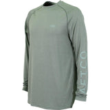 AFTCO Samurai Heathered Long Sleeve Shirt