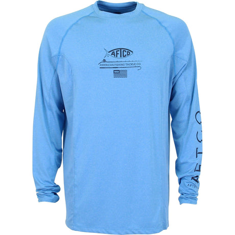 AFTCO Samurai Heathered Long Sleeve Shirt