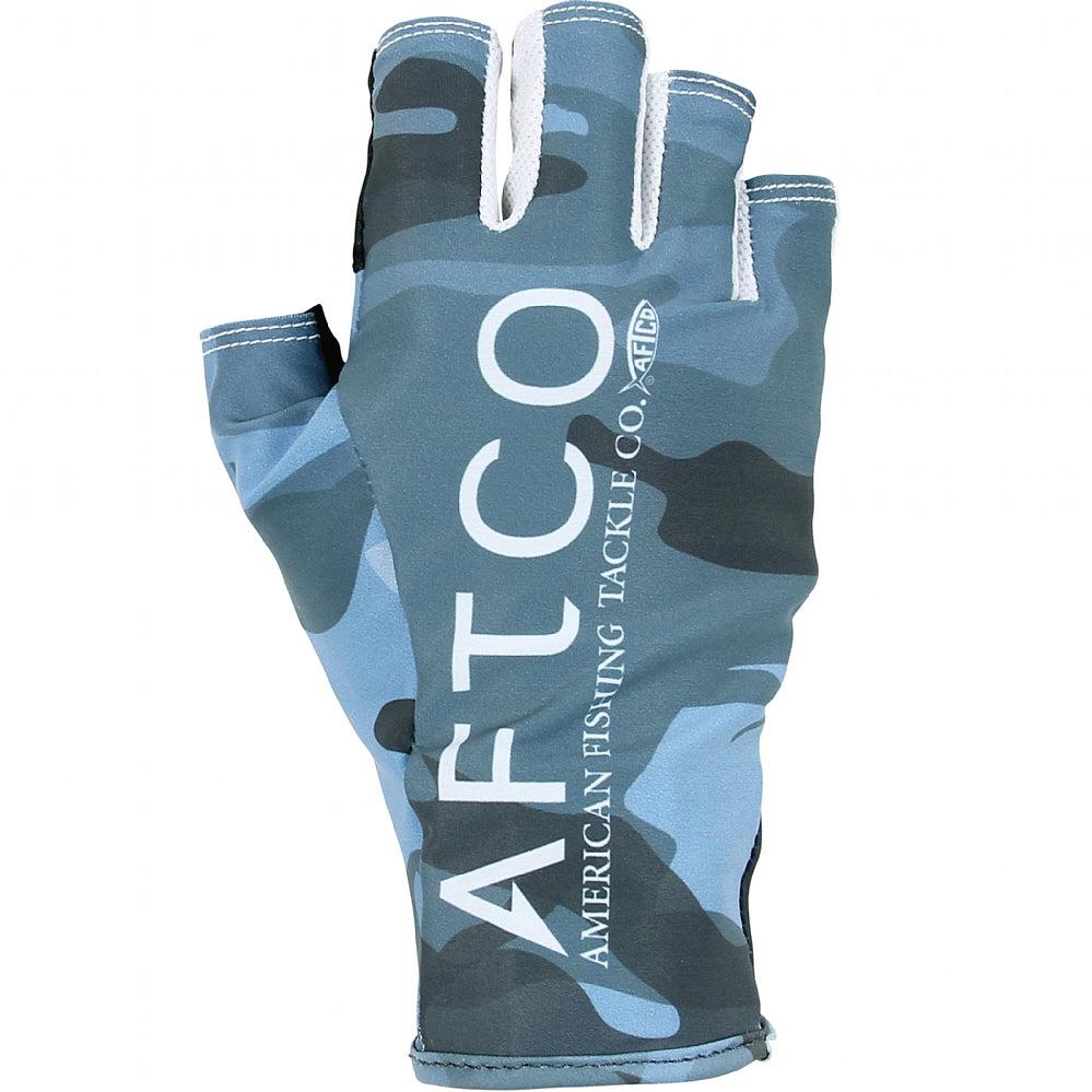 AFTCO Short Pump Fishing Gloves - Blue - Small