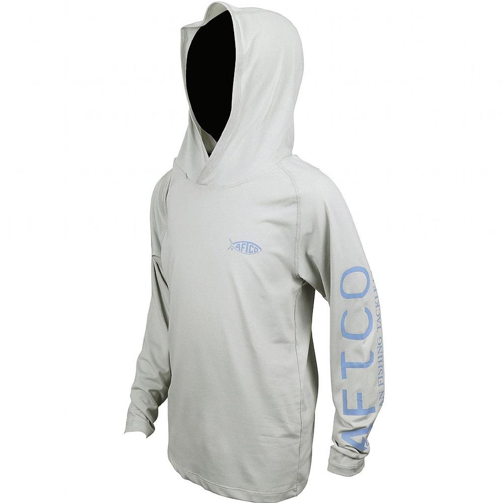 AFTCO Youth Samurai 2 Heathered LS Hooded Shirt