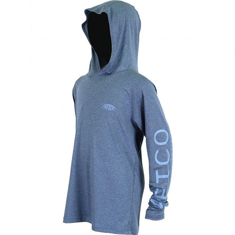 AFTCO Youth Samurai 2 Heathered LS Hooded Shirt