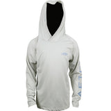 AFTCO Youth Samurai 2 Heathered LS Hooded Shirt