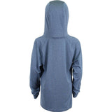 AFTCO Youth Samurai 2 Heathered LS Hooded Shirt