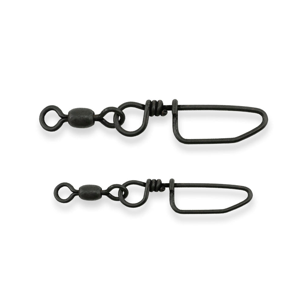 AFW Brass Coastlock Snap Swivels - Black