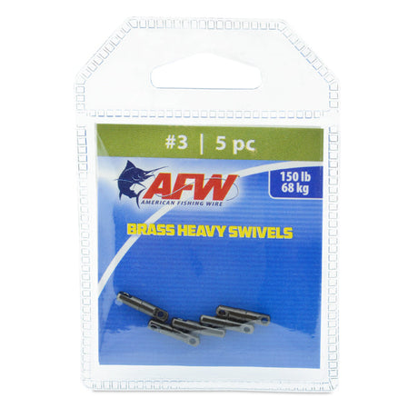 AFW Brass Heavy Swivels - Black