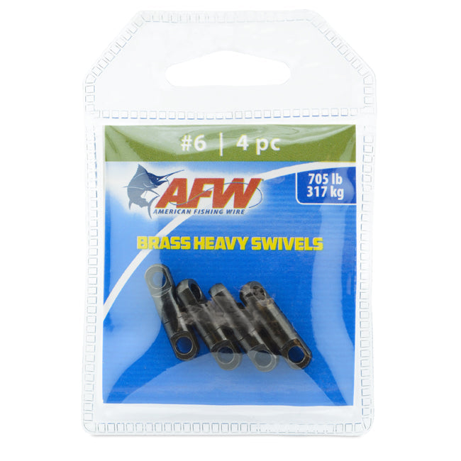 AFW Brass Heavy Swivels - Black