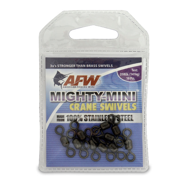 AFW Mighty Mini Stainless Steel Crane Swivels - Gunmetal Black