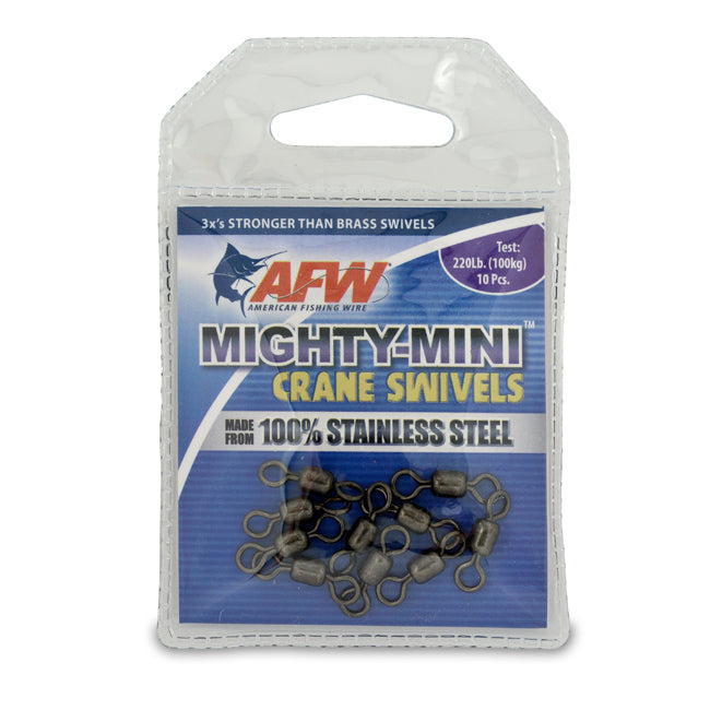 AFW Mighty Mini Stainless Steel Crane Swivels - Gunmetal Black